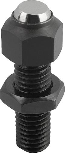 Pendelauflagen verstellbar, Form C, Kugel abgef...