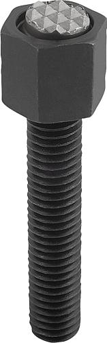 Pendelauflagen verstellbar, mit O-Ring, Form F,...