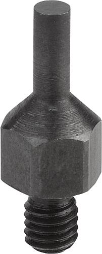 Auflagebolzen Stiftform mit Außengewinde