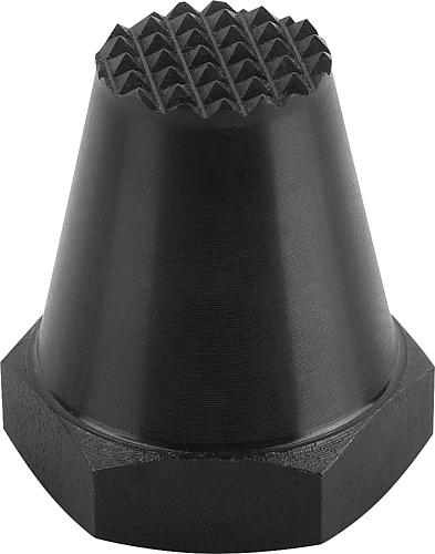 Auflagebolzen Stahl, Form C Riffelfläche