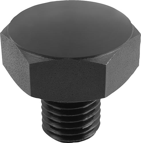 Positionsfüße mit Außengewinde und Kugelfläche,...