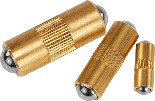 Federnde Druckstücke glatte Ausführung, doppel...