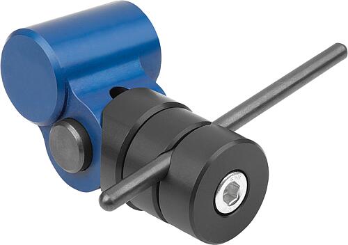 Werkstückanschläge magnetisch, Form B, mit Gelenk