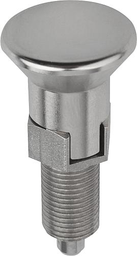 Arretierbolzen Edelstahl mit Edelstahl-Pilzgrif...