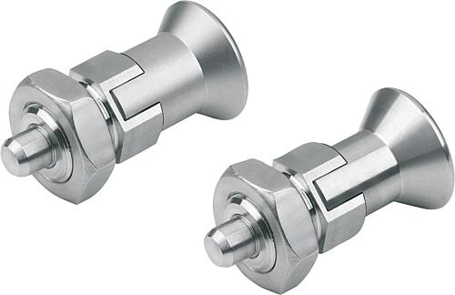Arretierbolzen Edelstahl kurze Ausführung mit E...
