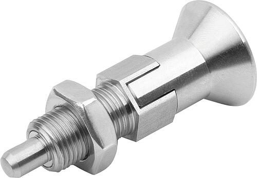 Arretierbolzen Edelstahl mit Edelstahl-Pilzgrif...