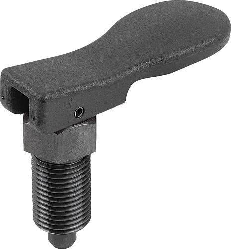 Arretierbolzen Stahl mit Kunststoff-Exzenterheb...