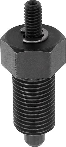 Arretierbolzen Stahl oder Edelstahl, mit Gewind...