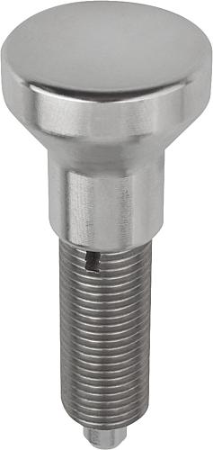 Arretierbolzen Edelstahl ohne Bund mit Edelstah...