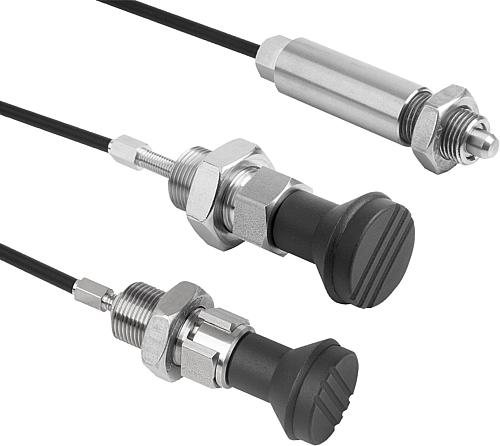 Arretierbolzen Edelstahl mit Kunststoff-Pilzgri...