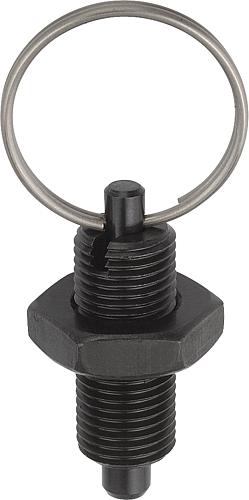 Arretierbolzen Stahl oder Edelstahl, ohne Bund,...