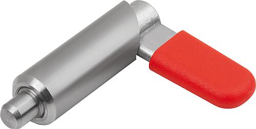 Sperrriegel Edelstahl, Form F, mit Riegelkappe