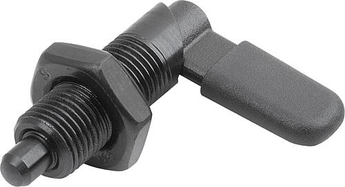 Sperrriegel, Form D, mit Riegelkappe, mit Mutte...