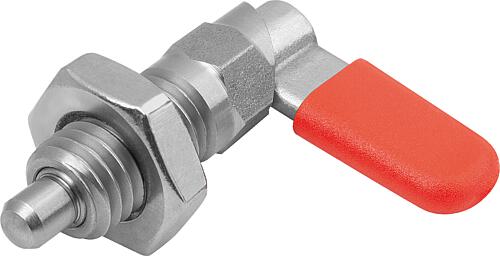 Sperrriegel Edelstahl mit Sechskant, Form D