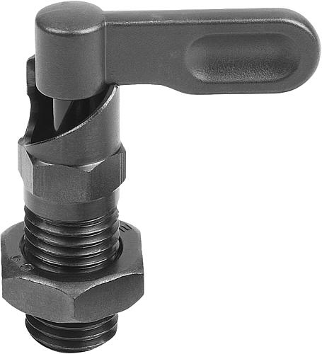 Sperrriegel mit Anschlag, Form B und D