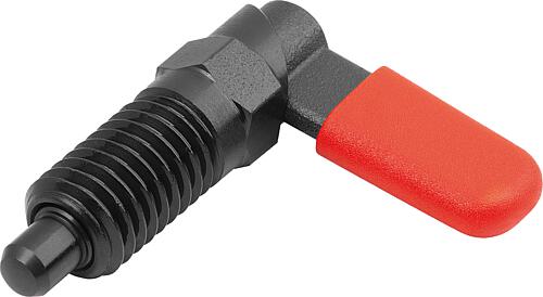 Sperrriegel mit Anschlag, Form C, mit Riegelkap...