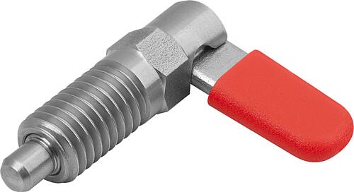 Sperrriegel Edelstahl mit Anschlag, Form C, mit...