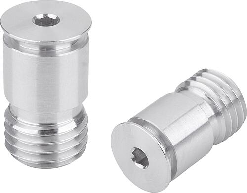 Schutzstopfen aus Aluminium, Form A, mit Innens...