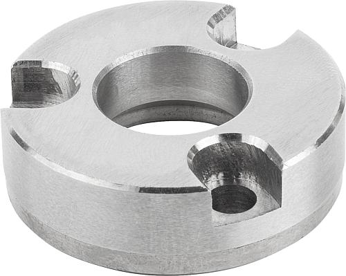 Aufnahmebuchsen Edelstahl Form B (vorderseitig...