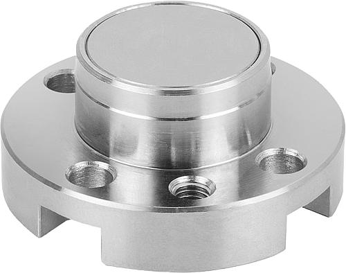 Aufnahmebuchsen Stahl, vernickelt für Positioni...