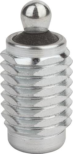 Federnde Seitendruckstücke mit Abdichtung