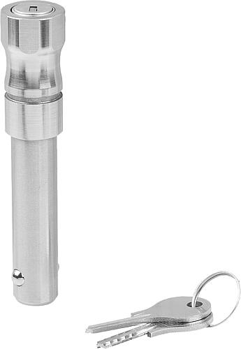 Kugelsperrbolzen abschließbar mit Griffmulde