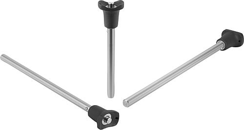 Kugelsperrbolzen mit Kunststoff-Griff und Kopfa...