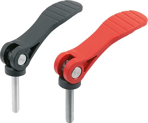 Exzenterhebel Kunststoff mit Außengewinde, Kuns...