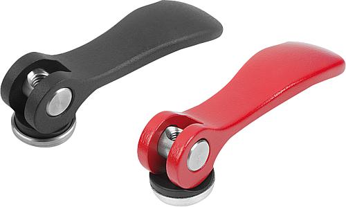 Exzenterhebel Aluminium mit Innengewinde, Kunst...