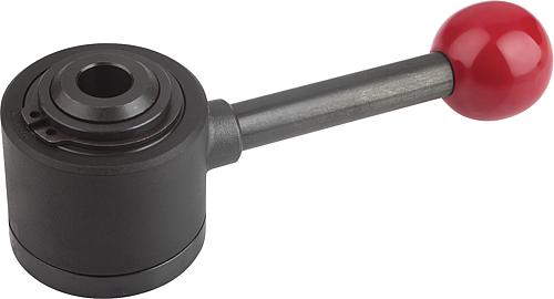 Spannelement actima mit Querachse in der Bohrung