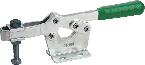 Schnellspanner horizontal mit waagrechtem Fuß