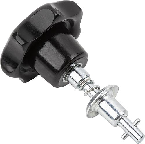 Vierteldrehverschlüsse, mit Sterngriff