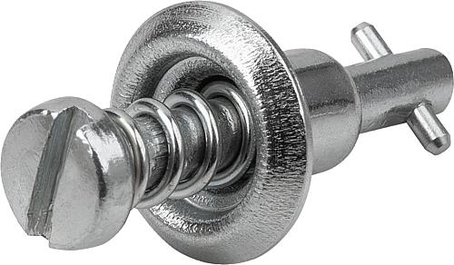Vierteldrehverschlüsse, mit Schlitzkopf