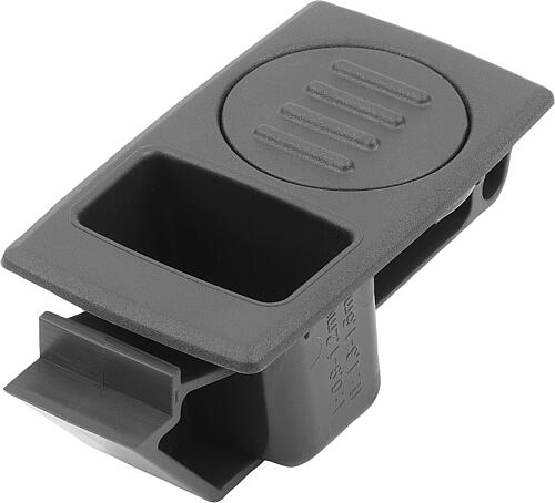 Schnappverschluss Kunststoff mit Griffmulde, ei...