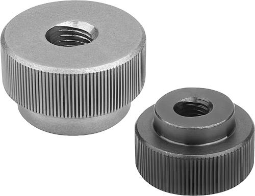 Rändelmuttern Stahl oder Edelstahl mit Schnell...