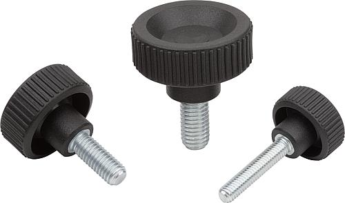 Rändelschrauben Kunststoff