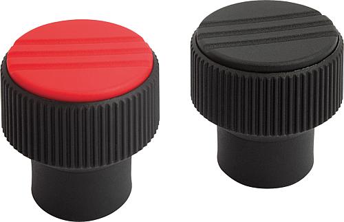 Rändelknöpfe mit Innengewinde - inch