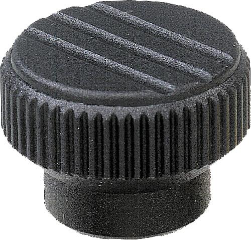 Rändelknöpfe mit Innengewinde