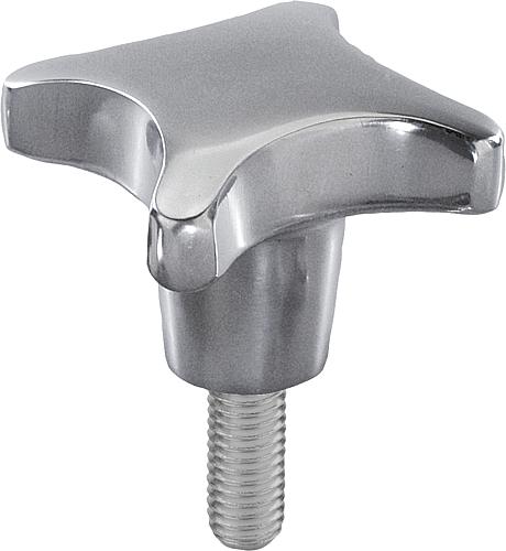 Kreuzgriffe ähnlich DIN 6335 aus Aluminium, For...