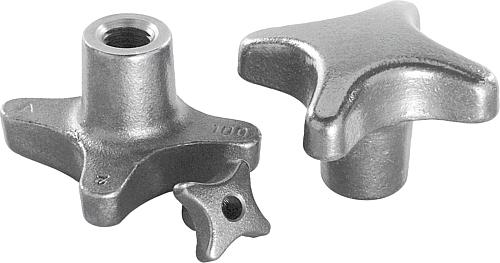 Kreuzgriffe DIN 6335 aus Grauguss - inch