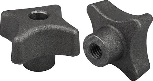Kreuzgriffe DIN 6335 aus Grauguss, Form D, Gewi...