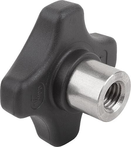 Kreuzgriffe Kunststoff mit vorstehender Stahlbu...