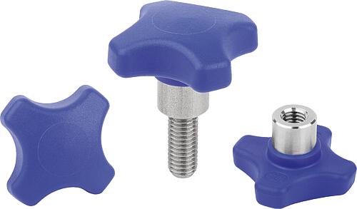 Kreuzgriffe Kunststoff visuell-detektierbar mi...