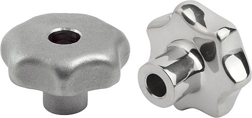 Sterngriffe ähnlich DIN 6336 Edelstahl, Form B,...