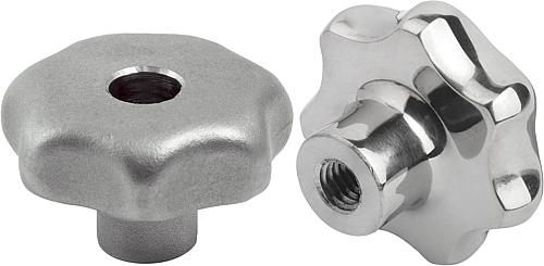 Sterngriffe ähnlich DIN 6336 Edelstahl, Form D,...