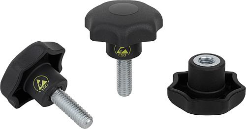 Sterngriffe antistatisch ähnlich DIN 6336