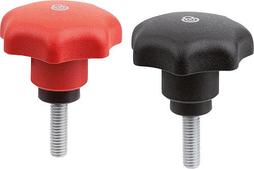 Sterngriffe Kunststoff mit Sicherheitsfunktion,...