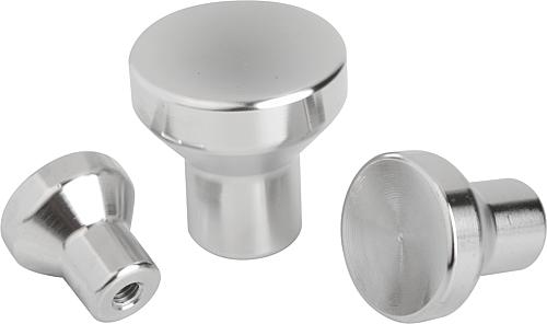 Pilzknöpfe mit Innengewinde, Edelstahl - inch