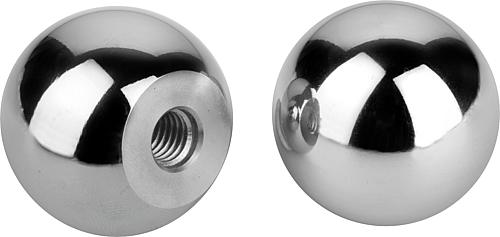 Kugelknöpfe Aluminium DIN 319 - inch