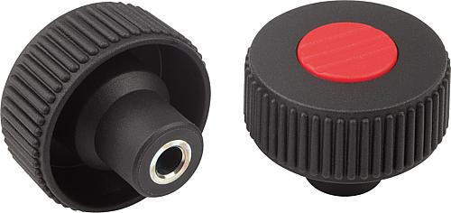 Rändelräder Form H, mit Passbuchse, mit Deckel ...